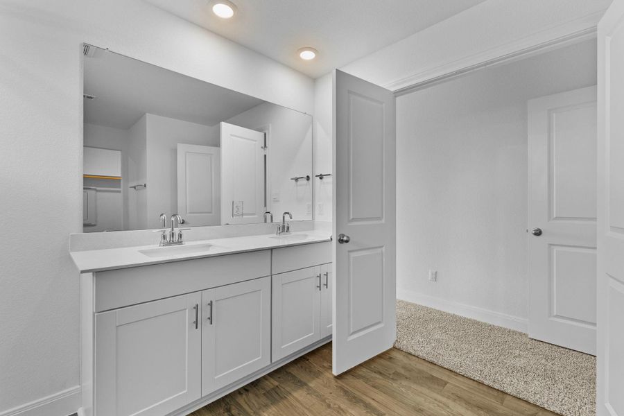 Furnished interior view inside a new home in Railhead, Cedar Creek (Image 5).
