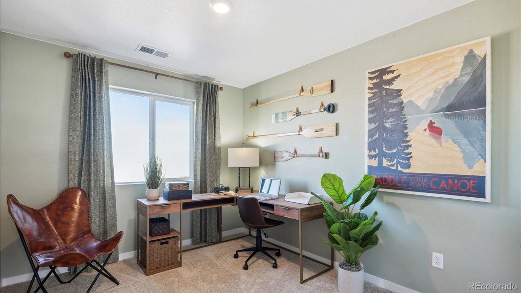 Furnished interior view inside a new home in Villas at Vantage, Berthoud (Image 5). Furnished interior view inside a new home in Villas at Vantage, Berthoud (Image 5).