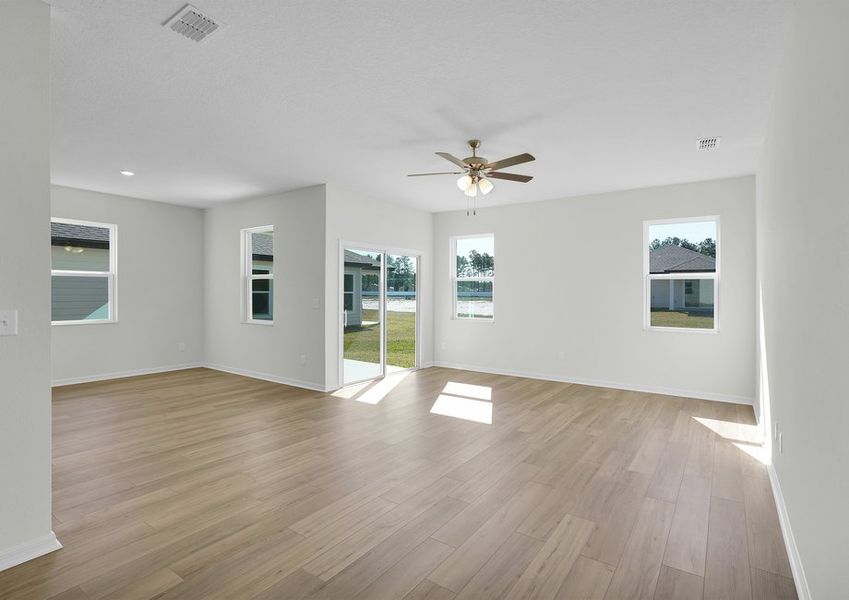 Enjoy the open entertainment area