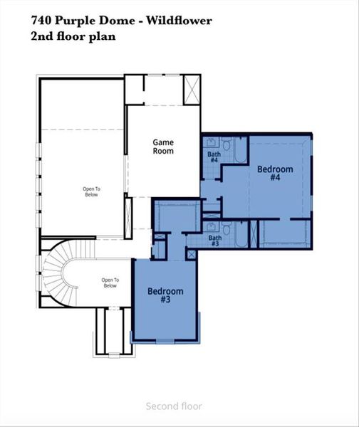 740 Purple Dome  2nd floor plan