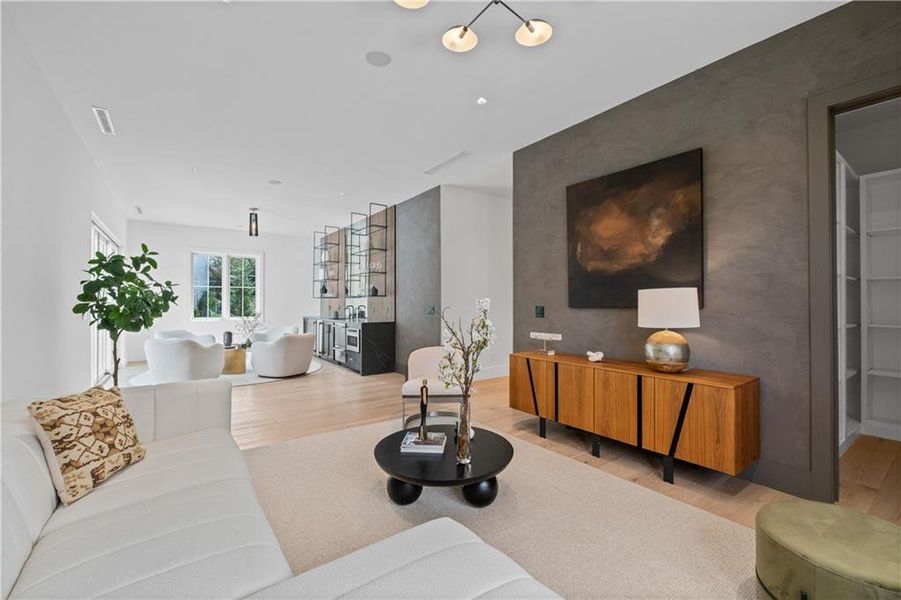 Furnished interior view inside a new home in , Marietta (Image 36).