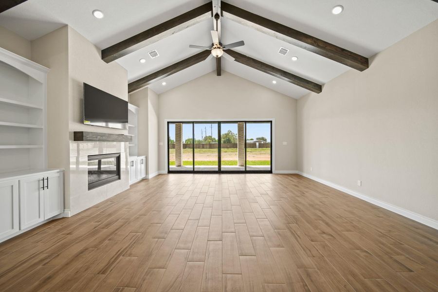 Great room with patio doors Great room with patio doors