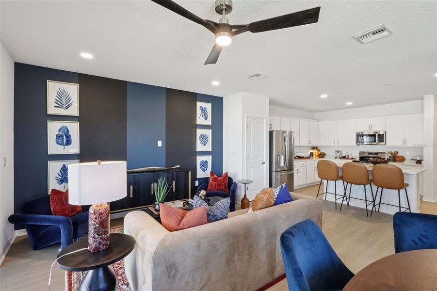 Furnished interior view inside a new home in Twin Oaks, Zephyrhills (Image 10).