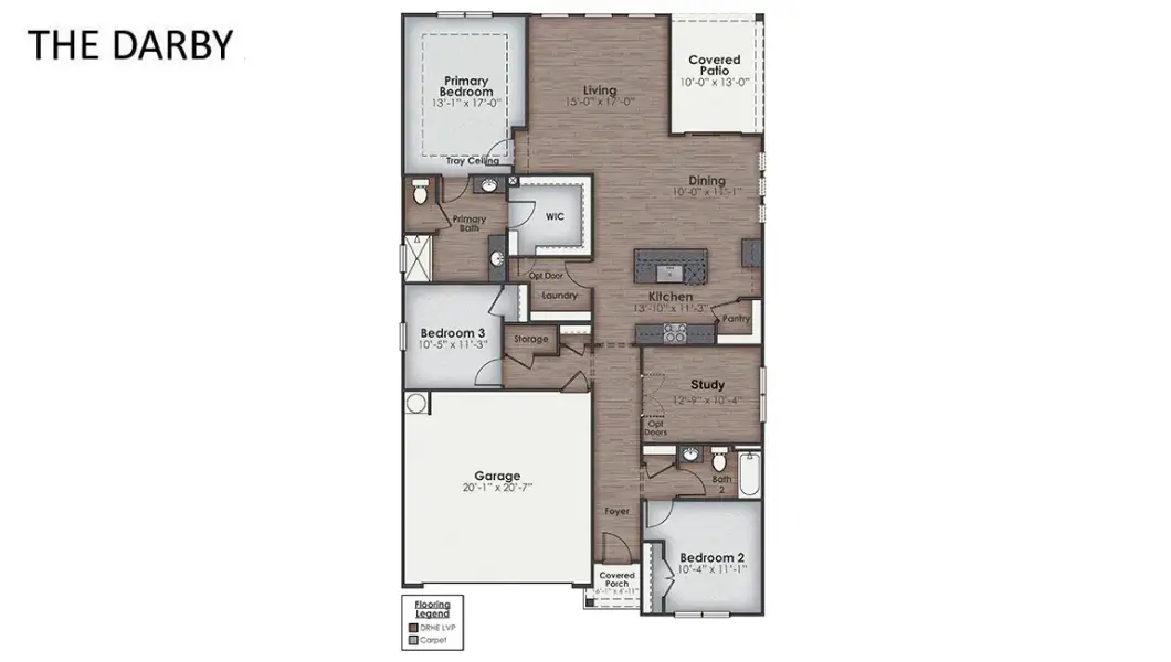 2D floor plan layout of this home in Rolling Hills, Bolivia, NC (Image 3).