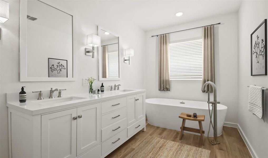 Relaxing primary bath (*Photo not of actual home and used for illustration purposes only.) Relaxing primary bath (*Photo not of actual home and used for illustration purposes only.)