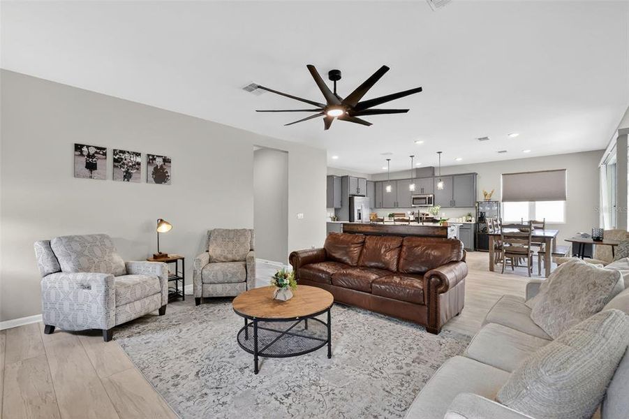 Furnished interior view inside a new home in Seasons at Spring Creek, Okahumpka (Image 7). Furnished interior view inside a new home in Seasons at Spring Creek, Okahumpka (Image 7).