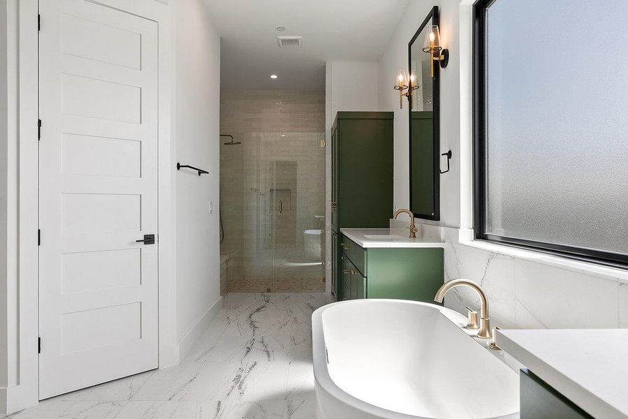 Furnished interior view inside a new home in Milky Way at River Place, Austin (Image 11).