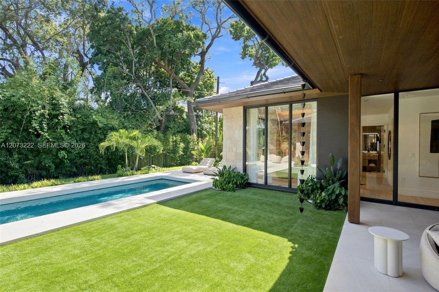 Exterior details and patio area of a home in , Miami (Image 29). Exterior details and patio area of a home in , Miami (Image 29).