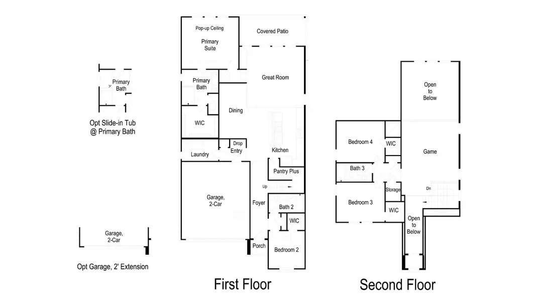 2D floor plan layout of this home in Turners Crossing, Buda, TX (Image 3). 2D floor plan layout of this home in Turners Crossing, Buda, TX (Image 3).