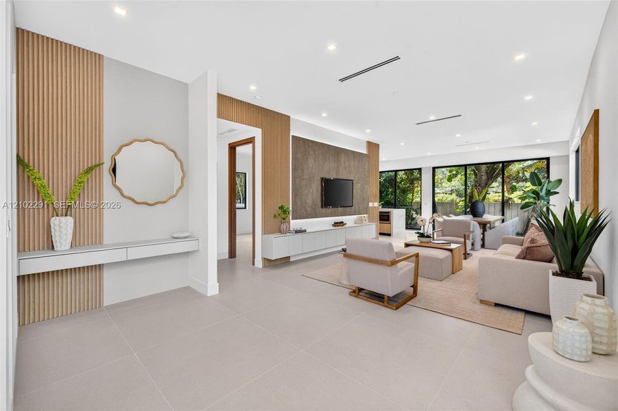 Furnished interior view inside a new home in , Fort Lauderdale (Image 6). Furnished interior view inside a new home in , Fort Lauderdale (Image 6).