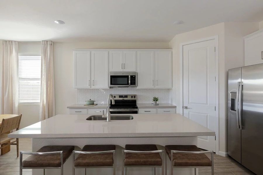 Example of Timeless Collection Finishes - actual finishes may vary.