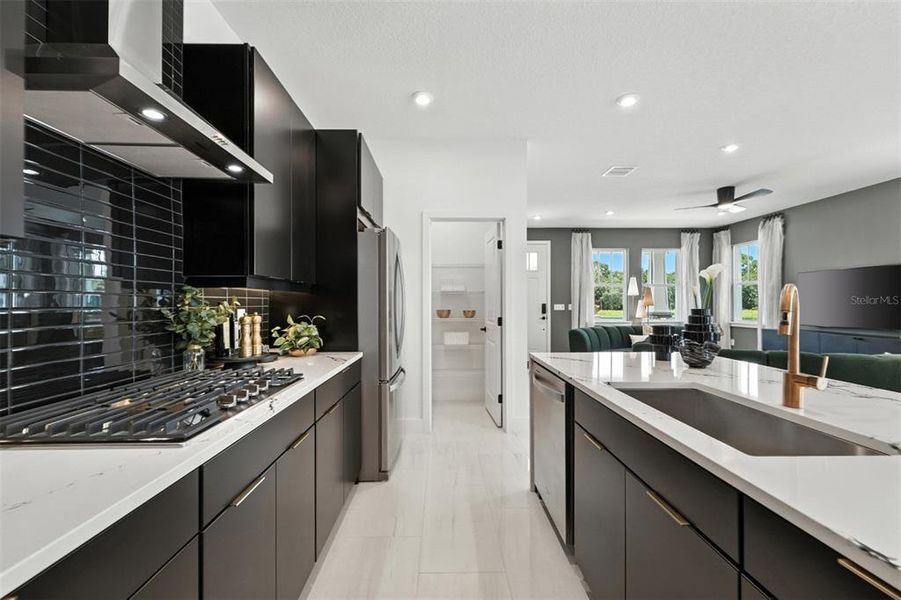 Furnished interior view inside a new home in Celebration - Island Village, Celebration (Image 6).