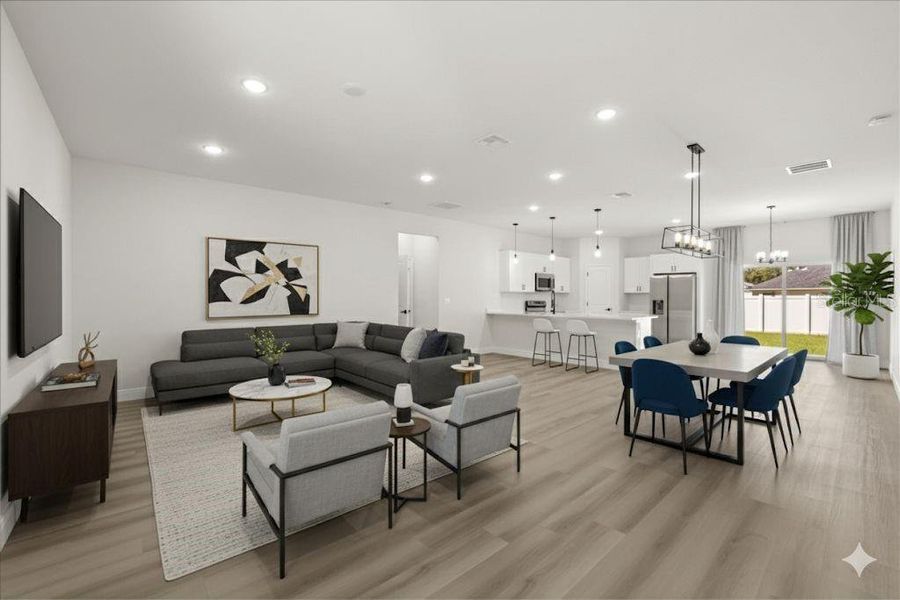 Furnished interior view inside a new home in , Ocala (Image 10).