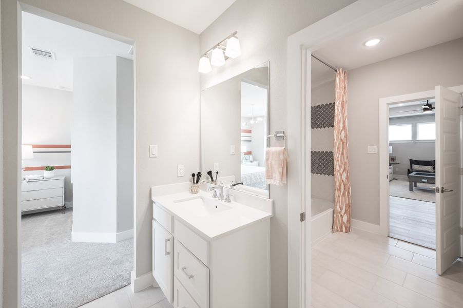 Representative furnished interior of a home built from the Casoria by Tri Pointe Homes in Solace Collection At Evergrove, Richmond (Image 37).