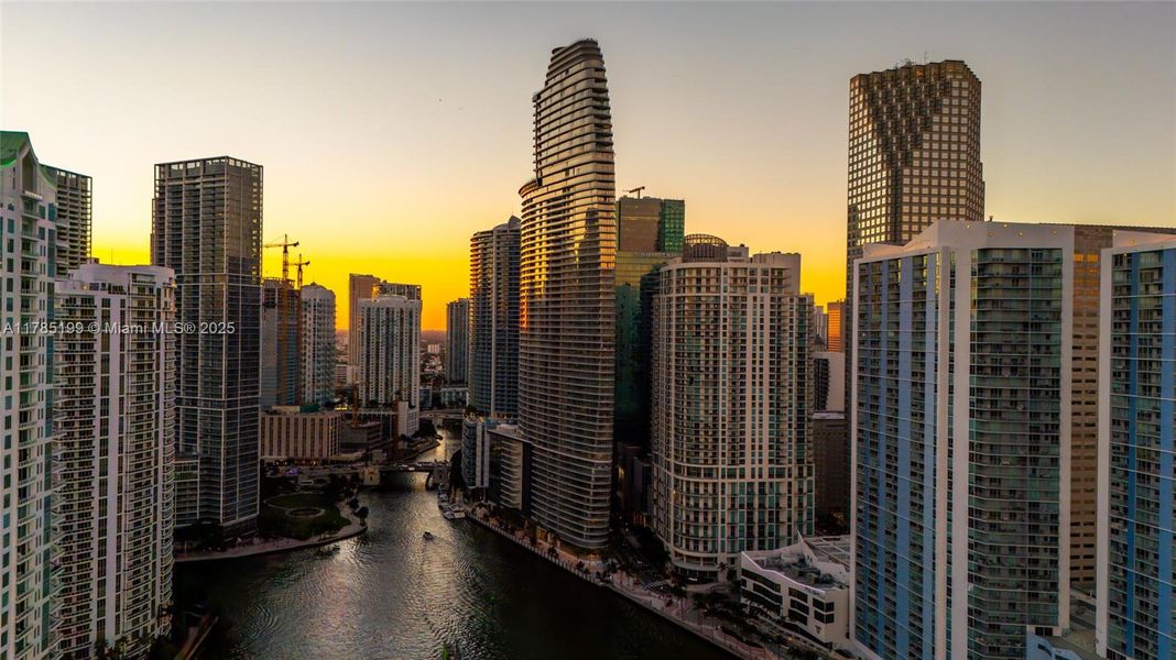 Front exterior of a new home in Aston Martin Residences, Miami, FL, highlighting curb appeal (Image 25). Front exterior of a new home in Aston Martin Residences, Miami, FL, highlighting curb appeal (Image 25).