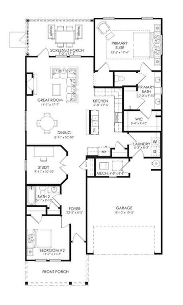 2D floor plan layout of this home in , Hiram, GA (Image 5). 2D floor plan layout of this home in , Hiram, GA (Image 5).