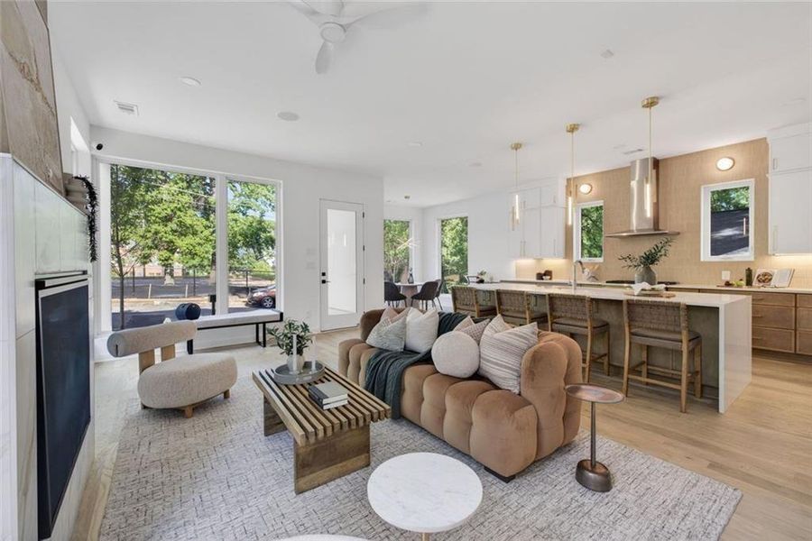 Furnished interior view inside a new home in , Atlanta (Image 18). Furnished interior view inside a new home in , Atlanta (Image 18).
