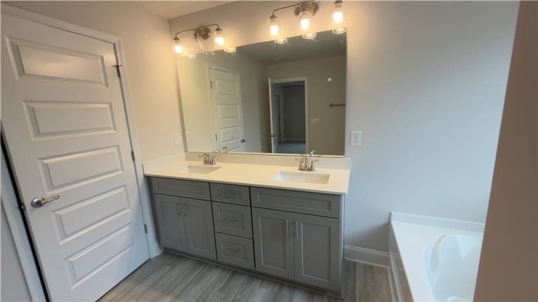 Furnished interior view inside a new home in Habersham Meadows, Demorest (Image 9).