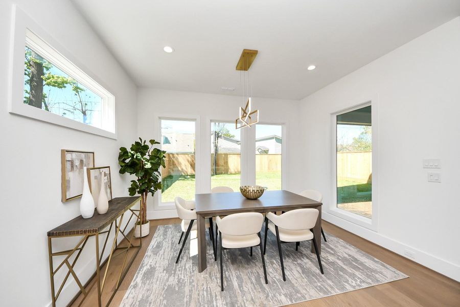 Furnished interior view inside a new home in , Houston (Image 10).