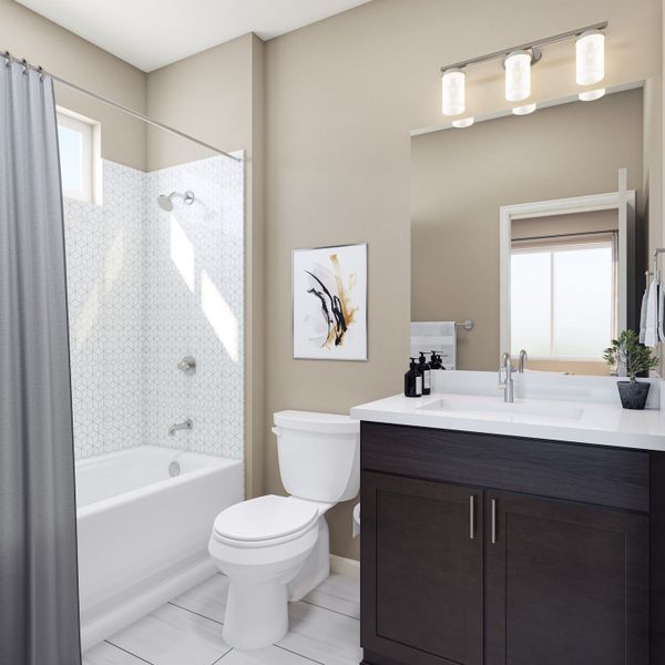 Representative furnished interior of a home built from the 3205 by Tri Pointe Homes in The Aurora Highlands, Aurora (Image 24).