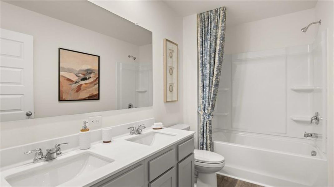 Furnished interior view inside a new home in Locust Grove Station - Cedar Ridge, Locust Grove (Image 33).