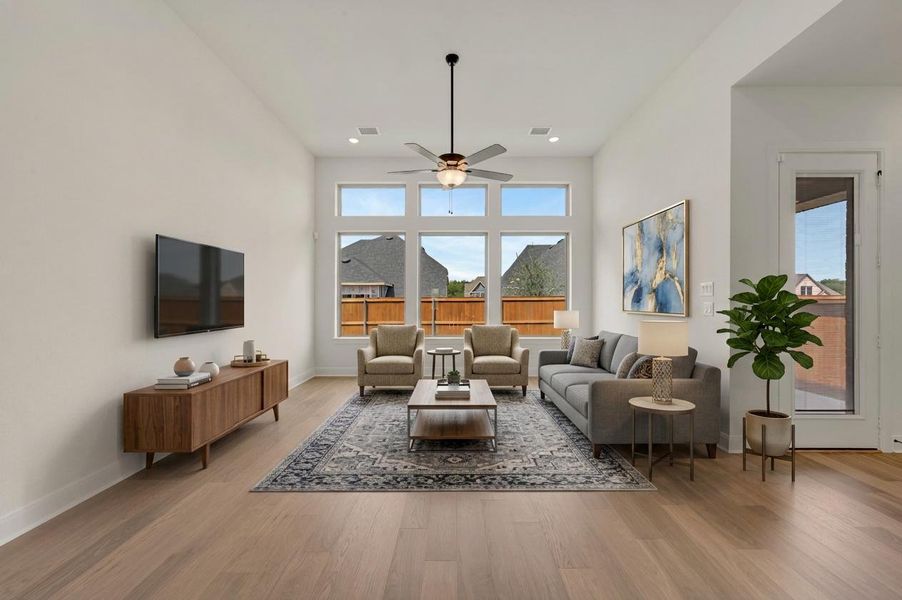 Furnished interior view inside a new home in Mustang Lakes, Celina (Image 8).