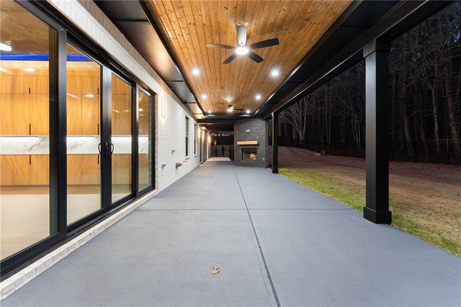 Exterior details and patio area of a home in , Hoschton (Image 43).
