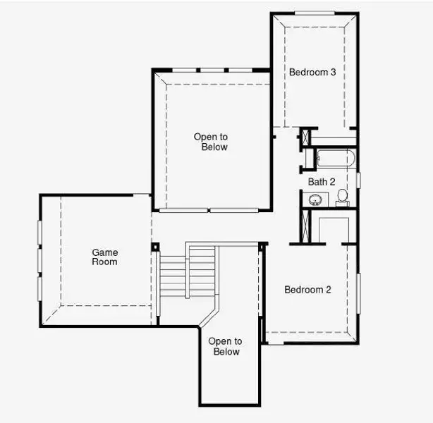2D floor plan layout of this home in The Meadows at Imperial Oaks 50', Spring, TX (Image 3). 2D floor plan layout of this home in The Meadows at Imperial Oaks 50', Spring, TX (Image 3).