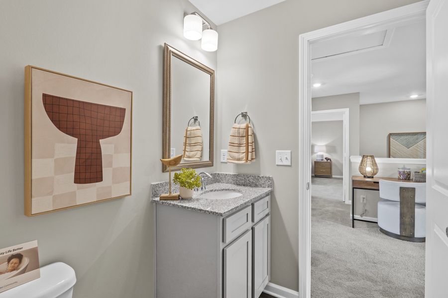 Representative furnished interior of a home built from the Myrtle A by McGuinn Homes in Willow Lake, Blythewood (Image 33).