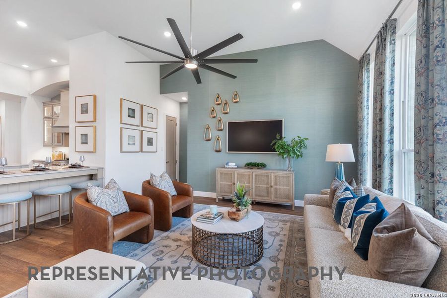 Furnished interior view inside a new home in Briggs Ranch, San Antonio (Image 35).