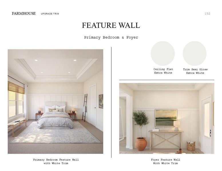 Farmhouse Look Palette 3: Trim Selection Sheet (*Artist rendering used for illustration purposes only.)