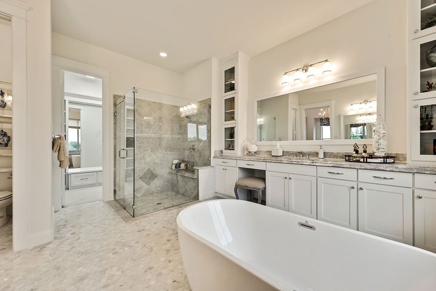 Furnished interior in a model home at Park Place in Prosper (Image 16).