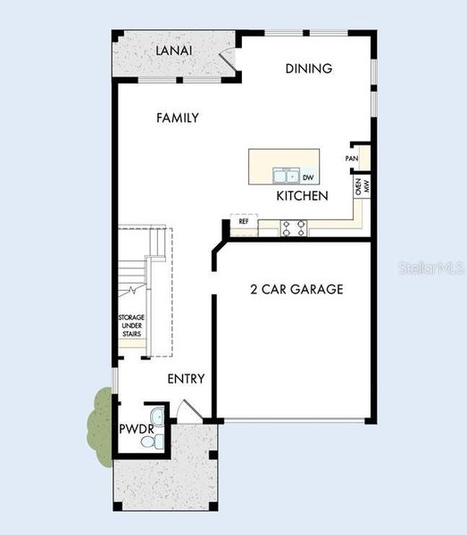 2D floor plan layout of this home in Persimmon Place – Garden Series, Wesley Chapel, FL (Image 6). 2D floor plan layout of this home in Persimmon Place – Garden Series, Wesley Chapel, FL (Image 6).