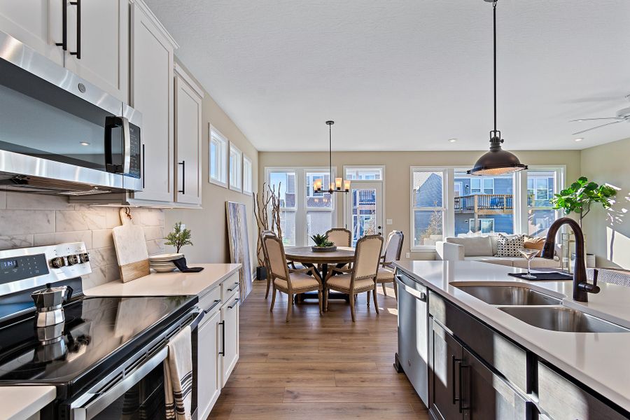 Representative furnished interior of a home built from the Edenton by Fischer Homes in Easton Park, Dallas (Image 6).