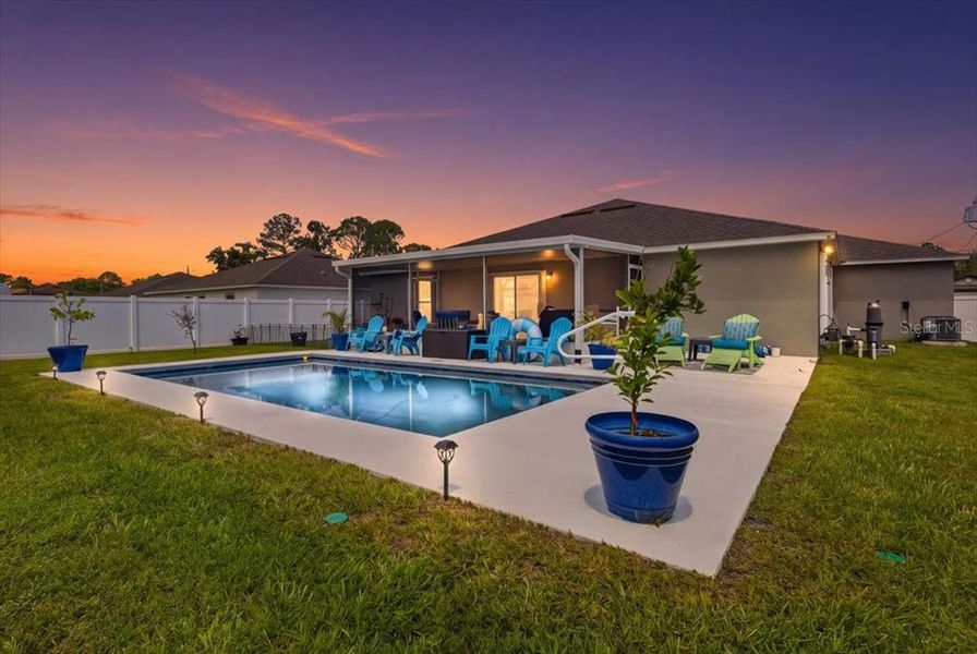 Exterior details and patio area of a home in , Palm Coast (Image 28). Exterior details and patio area of a home in , Palm Coast (Image 28).