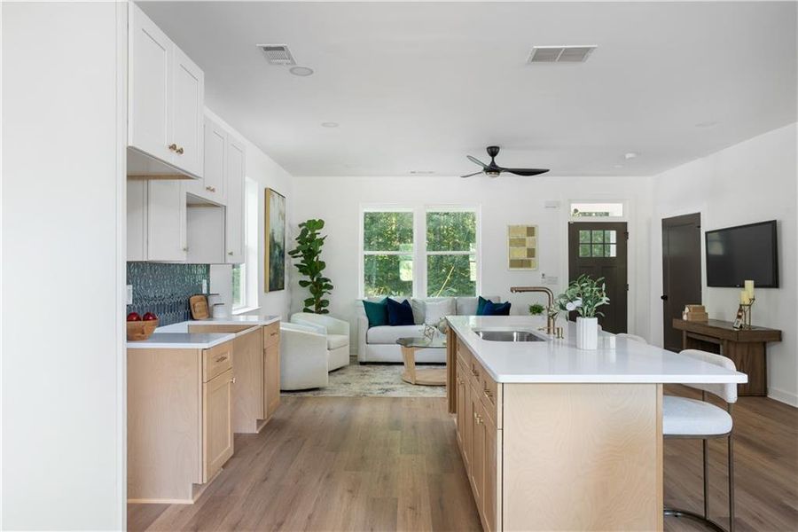 Furnished interior view inside a new home in , Atlanta (Image 8).