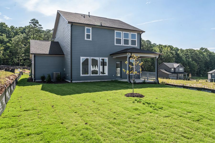 Exterior details and patio area of a home in Serenity - The Village Collection, Fuquay Varina (Image 3).
