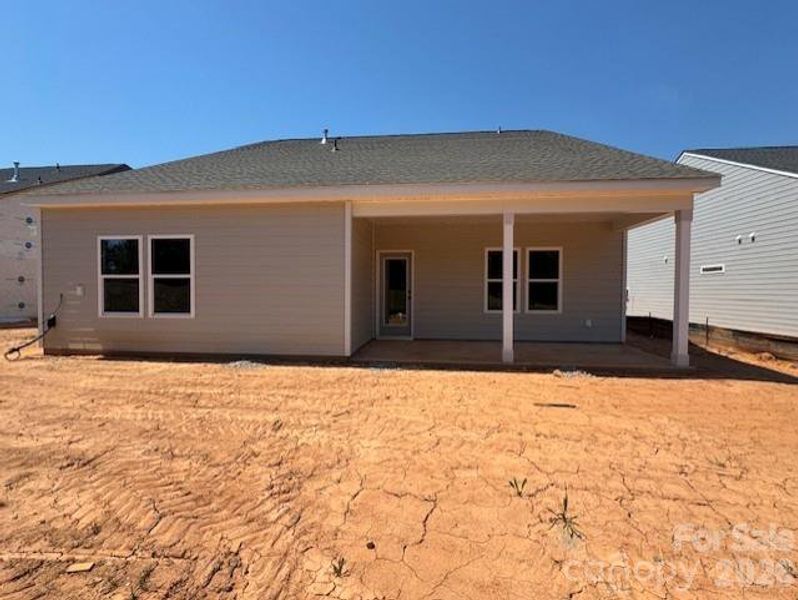 Rear View including Covered Porch