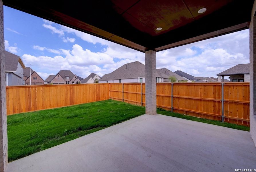 Exterior details and patio area of a home in Mayfair, New Braunfels (Image 18). Exterior details and patio area of a home in Mayfair, New Braunfels (Image 18).
