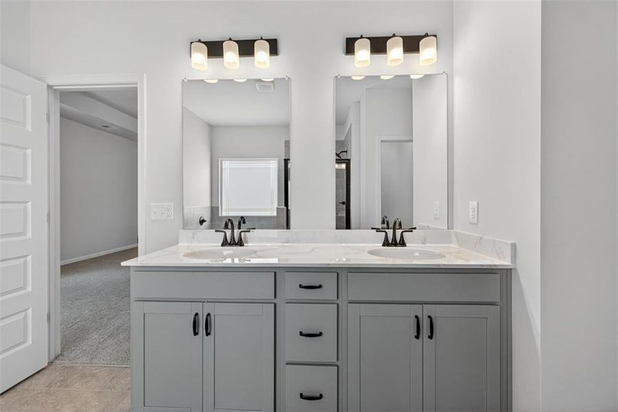 Furnished interior view inside a new home in Garrett Preserve, Douglasville (Image 15).