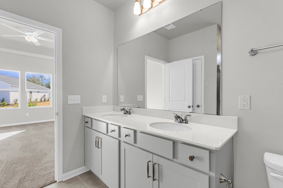 Furnished interior view inside a new home in Fairway Woods at Wyboo, Manning (Image 11).