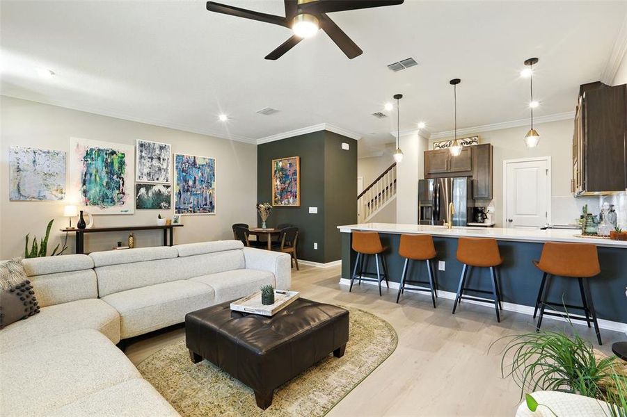 Furnished interior view inside a new home in Waterbrooke, Clermont (Image 32). Furnished interior view inside a new home in Waterbrooke, Clermont (Image 32).