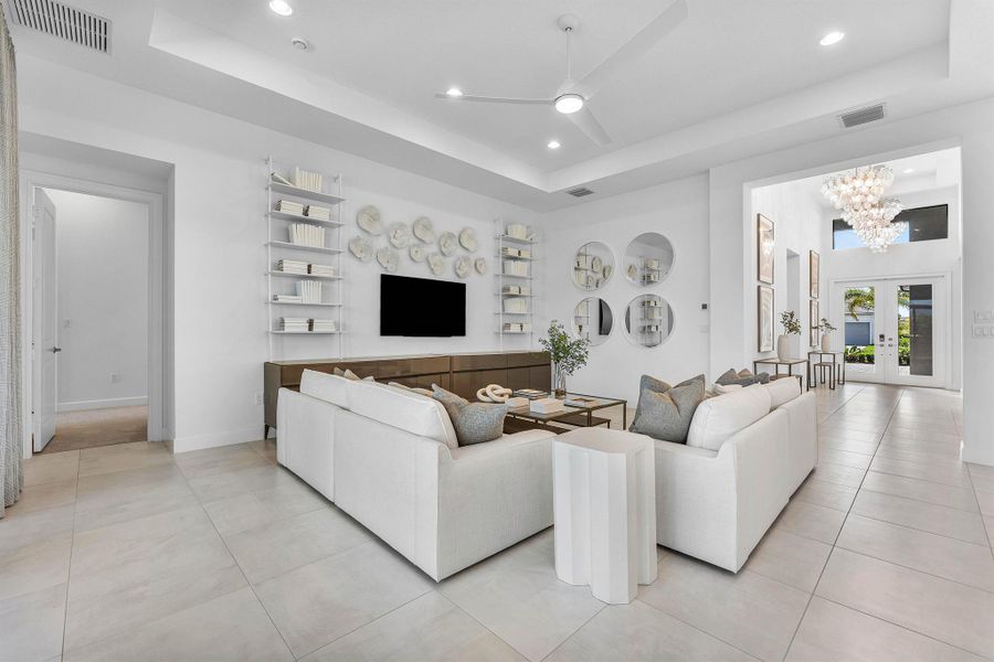 Furnished interior view inside a new home in Valencia Grand, Boynton Beach (Image 37). Furnished interior view inside a new home in Valencia Grand, Boynton Beach (Image 37).