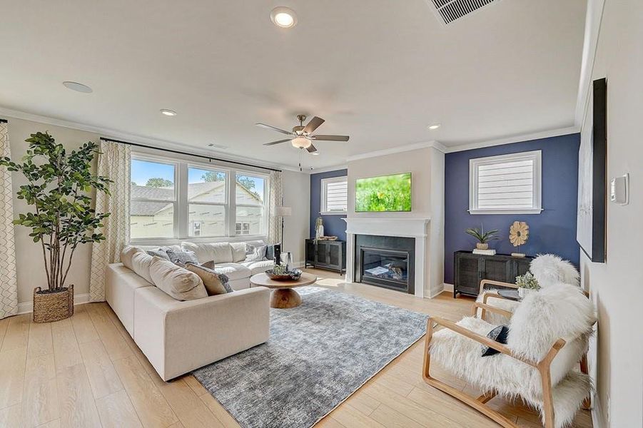 Furnished interior view inside a new home in Dreycott, Lawrenceville (Image 15).