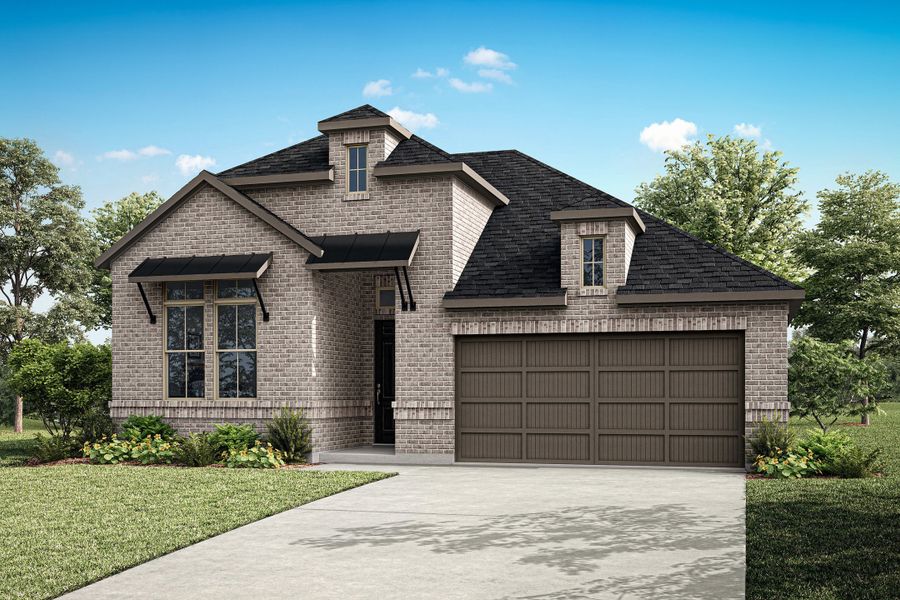 Representative exterior photo of a completed home built from the Mila by Tri Pointe Homes in The Meadows, Denton, TX (Image 18). Representative exterior photo of a completed home built from the Mila by Tri Pointe Homes in The Meadows, Denton, TX (Image 18).