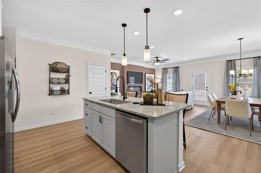 Furnished interior view inside a new home in Fuller Station, Loganville (Image 15).