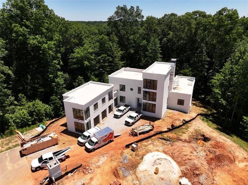 In-progress construction of a new home in , Fayetteville, GA (Image 5).