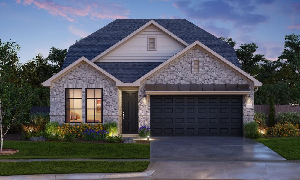 Representative exterior photo of a completed home built from the Melbourne by Tricoast Homes in Emberly  45', Beasley, TX (Image 6).