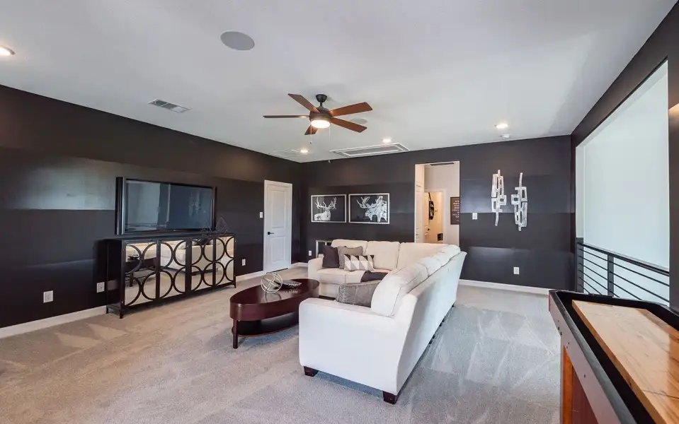 Representative furnished interior of a home built from the Eureka by CastleRock Communities in Lakesong, Grand Prairie (Image 21).