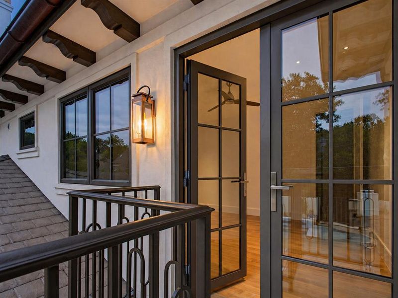 Exterior details and patio area of a home in , Dallas (Image 22).